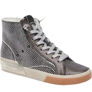 Dolce Vita Zohara High Top Sneakers Size 10 Lace Up Zipper